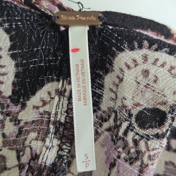 Free People Smooth Talker Open Back Flounce Hem Purple Tunic Dress Size S - Picture 8 of 9